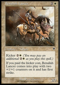 Benalish Lancer single card from Magic the Gathering