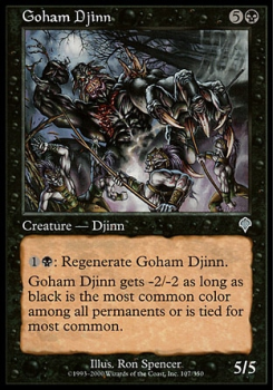 Goham Djinn single card from Magic the Gathering