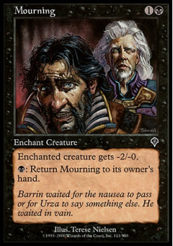 Mourning single card from Magic the Gathering