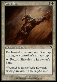 Shackles single card from Magic the Gathering