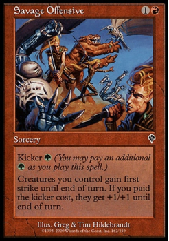 Savage Offensive single card from Magic the Gathering