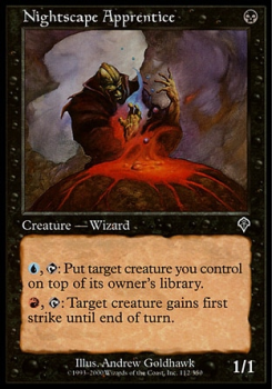 Nightscape Apprentice single card from Magic the Gathering