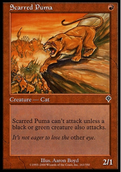 Scarred Puma single card from Magic the Gathering