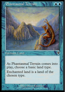 Phantasmal Terrain single card from Magic the Gathering