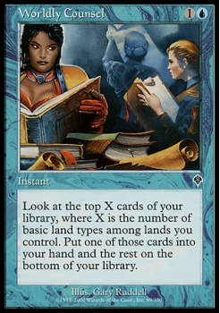 Worldly Counsel single card from Magic the Gathering
