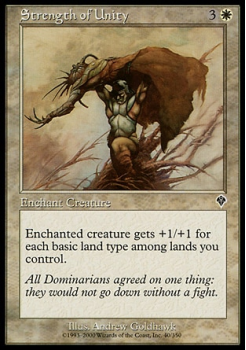 Strength of Unity single card from Magic the Gathering