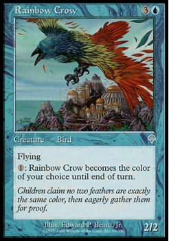 Rainbow Crow single card from Magic the Gathering
