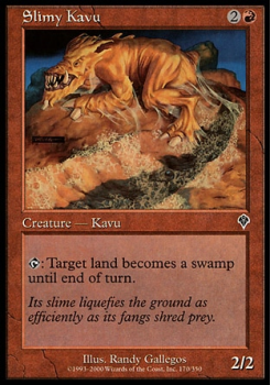 Slimy Kavu single card from Magic the Gathering
