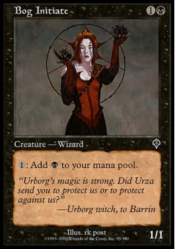 Bog Initiate single card from Magic the Gathering