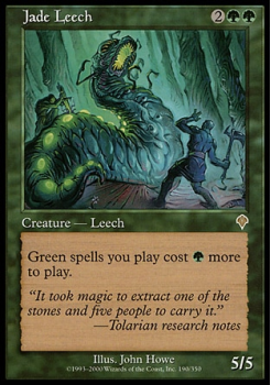 Jade Leech single card from Magic the Gathering