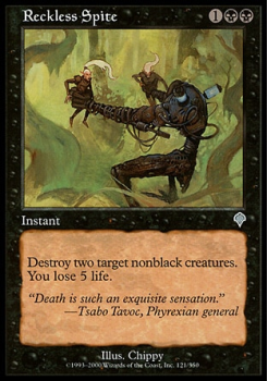 Reckless Spite single card from Magic the Gathering
