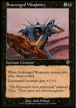 Scavenged Weaponry single card from Magic the Gathering