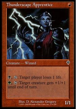 Thunderscape Apprentice single card from Magic the Gathering