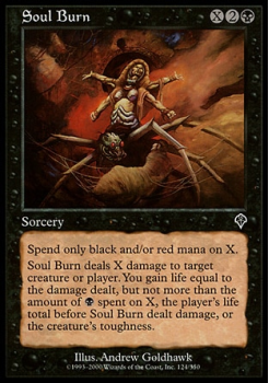 Soul Burn single card from Magic the Gathering