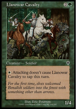 Llanowar Cavalry single card from Magic the Gathering