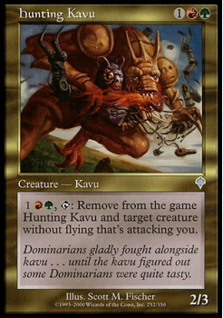 Hunting Kavu single card from Magic the Gathering