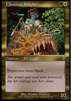 Llanowar Knight single card from Magic the Gathering