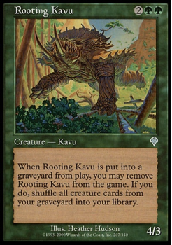Rooting Kavu single card from Magic the Gathering