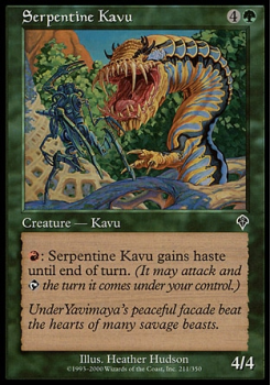 Serpentine Kavu single card from Magic the Gathering