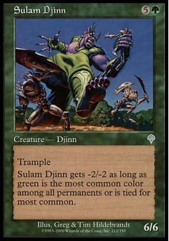 Sulam Djinn single card from Magic the Gathering