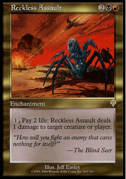 Reckless Assault single card from Magic the Gathering