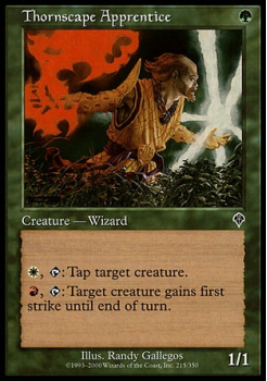Thornscape Apprentice single card from Magic the Gathering
