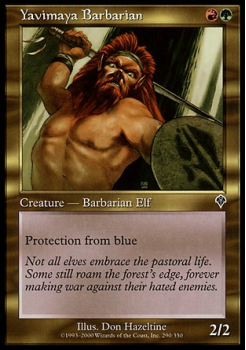 Yavimaya Barbarian single card from Magic the Gathering