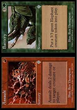 Assault Battery single card from Magic the Gathering