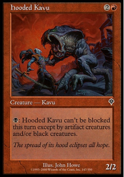 Hooded Kavu single card from Magic the Gathering