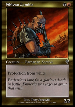 Shivan Zombie single card from Magic the Gathering