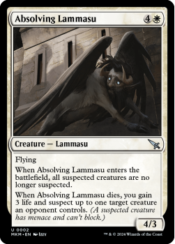 Absolving Lammasu (FOIL) single card from Magic the Gathering