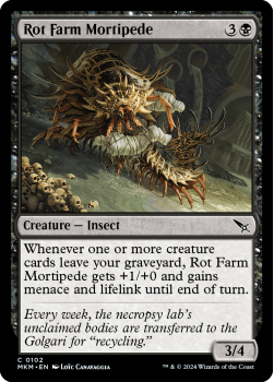 Rot Farm Mortipede (FOIL) single card from Magic the Gathering