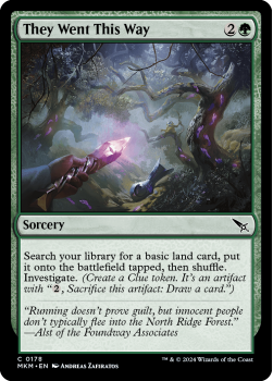 They Went This Way (FOIL) single card from Magic the Gathering