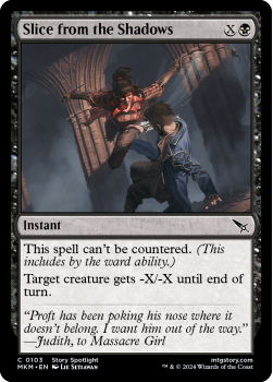 Slice from the Shadows (FOIL) single card from Magic the Gathering