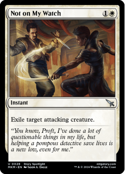 Not on My Watch (FOIL) single card from Magic the Gathering
