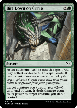 Bite Down on Crime (FOIL) single card from Magic the Gathering