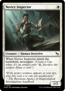 Novice Inspector (FOIL) single card from Magic the Gathering