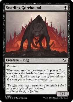 Snarling Gorehound (FOIL) single card from Magic the Gathering