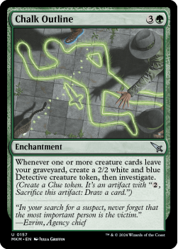 Chalk Outline (FOIL) single card from Magic the Gathering