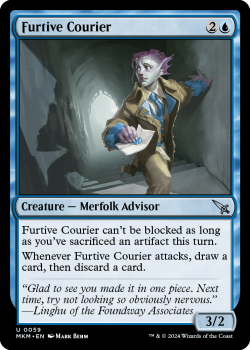 Furtive Courier (FOIL) single card from Magic the Gathering