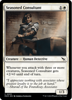 Seasoned Consultant (FOIL) single card from Magic the Gathering