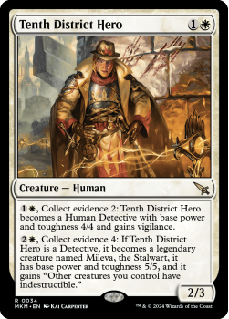 Tenth District Hero (FOIL) single card from Magic the Gathering
