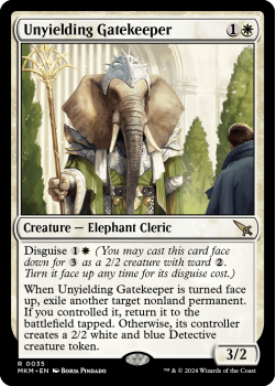 Unyielding Gatekeeper (FOIL) single card from Magic the Gathering