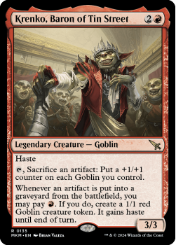 Krenko, Baron of Tin Street single card from Magic the Gathering