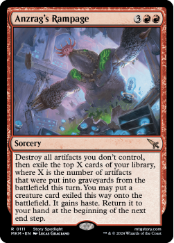 Anzrag's Rampage single card from Magic the Gathering
