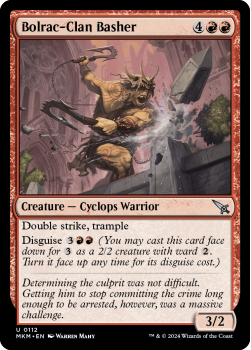 Bolrac-Clan Basher single card from Magic the Gathering