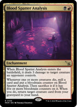 Blood Spatter Analysis (FOIL) single card from Magic the Gathering