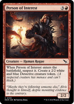 Person of Interest (FOIL) single card from Magic the Gathering