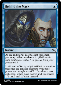 Behind the Mask (FOIL) single card from Magic the Gathering