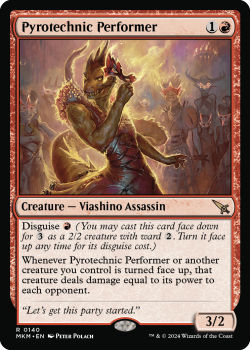 Pyrotechnic Performer (FOIL) single card from Magic the Gathering